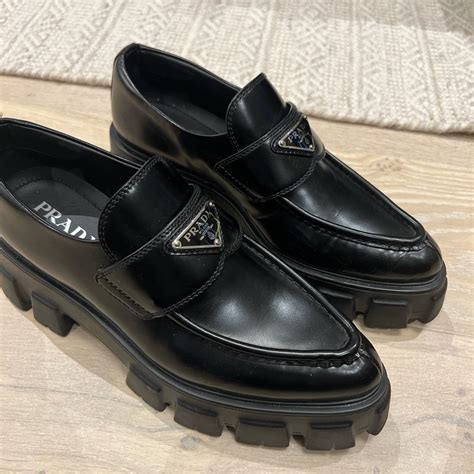 prada monolith loafers women.